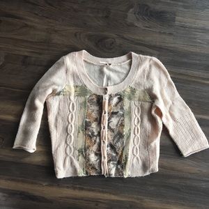 Free People Cropped Sweater